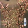 96LEDs Cherry Blossom String Lights USB Powered 8 Modes DIY Home Bedroom Party Wedding Christmas Festive Decor Light 1.9M/6.23ft