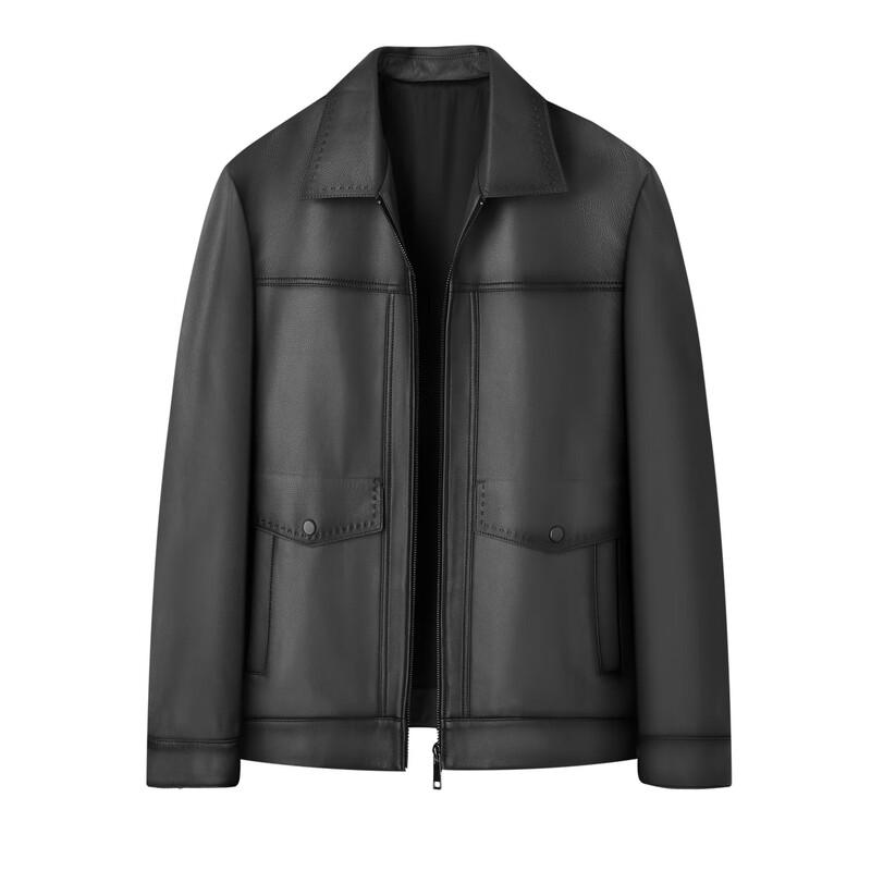 FIRS Men's Genuine Sheepskin Leather Jacket