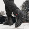 Hiking Shoes Men Boots High-top Zipper Keep Warm Thick-soled Casual Ankle Boots Men Outdoor Flat Anti-slip Sports Shoes Men