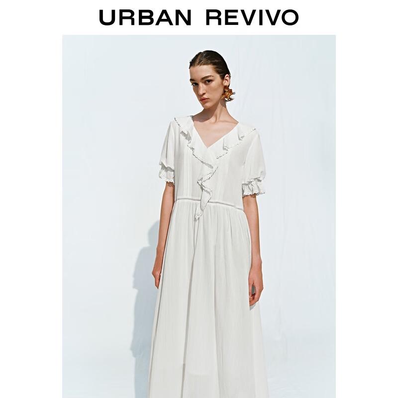 

UR Women s Casual V-Neck Ruffle Maxi Dress XL