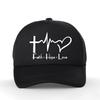 Christliches Gebet Jesus Druck Baseballkappe Unisex Damen Sommer Mode Lässig Netz Atmungsaktiv Truckerhut