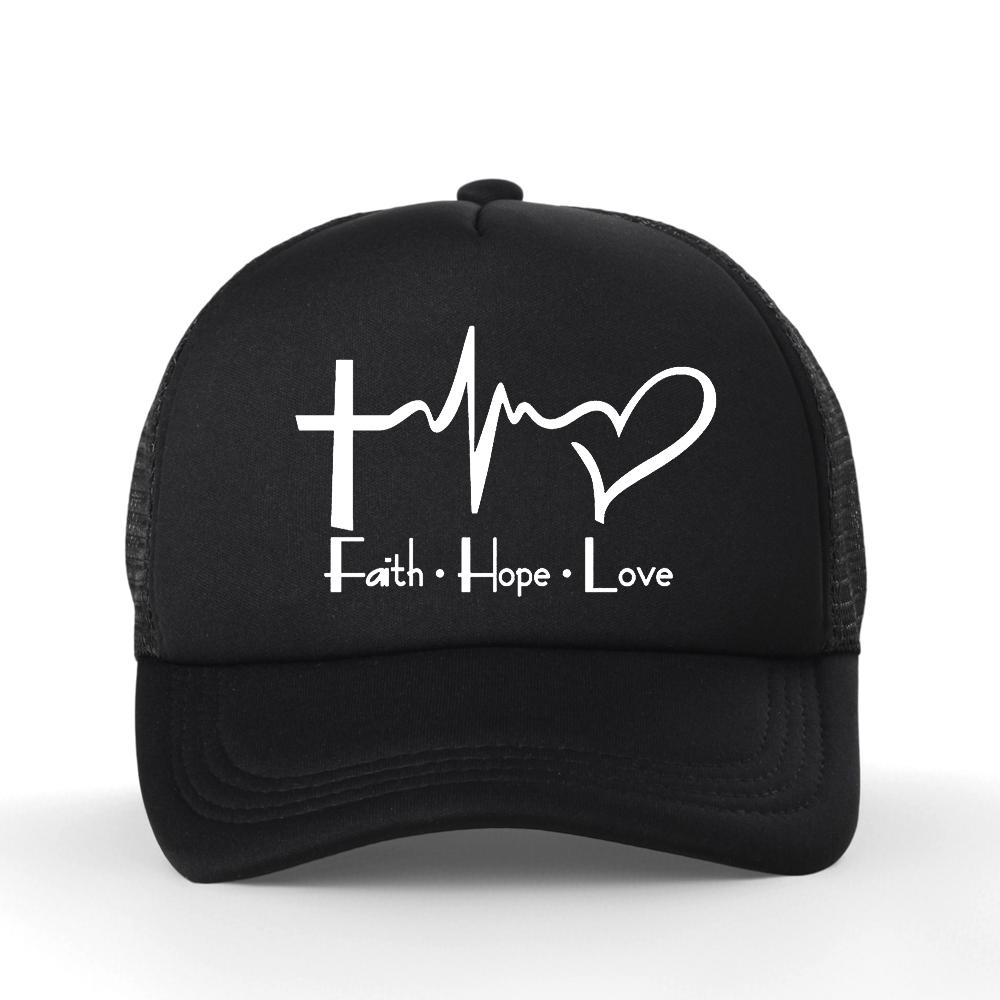 Christliches Gebet Jesus Druck Baseballkappe Unisex Damen Sommer Mode Lässig Netz Atmungsaktiv Truckerhut