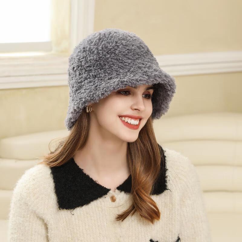 

JIAOXIU Women s Plush Fisherman Hat One Size