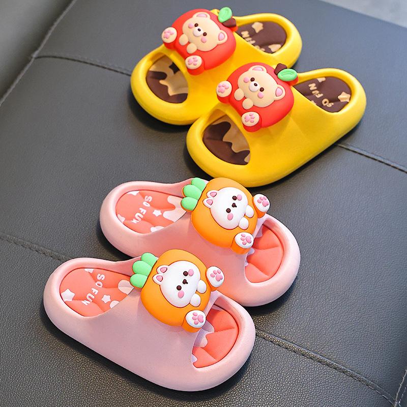 Children's Summer Sandals Boys and Girls Non-Slip Soft Sole Home Bathing Parent-Child Large Medium Small Kids Beach Sandals