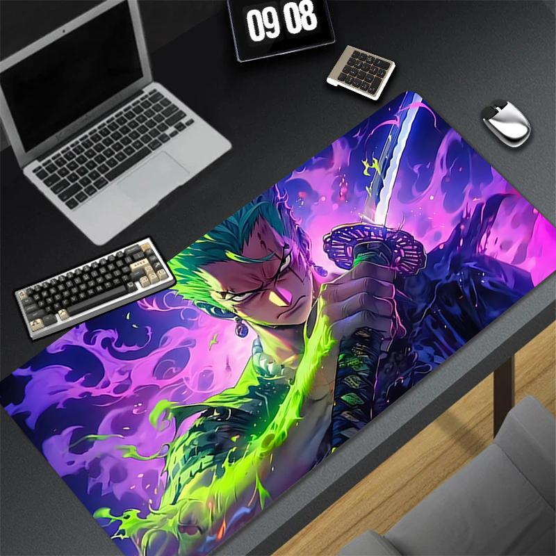 Mousepad Pattern Game Pad HD Rubber Mouse Pad PC Accessories Desk Mat Non Slip Office Table Mat Oone Ppiece Zoro Keyboard Pad