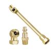 Heavy Duty 1/4 FNPT Dual for Head Tire Chuck 1/4 Closed Ball Air Chuck