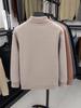 Men's Korean Style Knit Sweater with Velvet Lining - Autumn/Winter Warmth