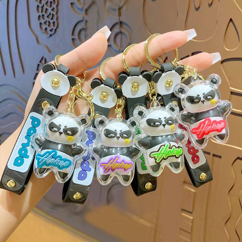 Lightning Red Panda Cartoon Pendant Doll Keychain Bag Couple Small Gift Keychain Pendant
