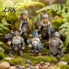 Creative Entrance Table Decorations Viking Gnome Warrior Figurine, Resin Nordic Dwarf Statue, Decorative Hand Painted Figurines Soldier Ornament