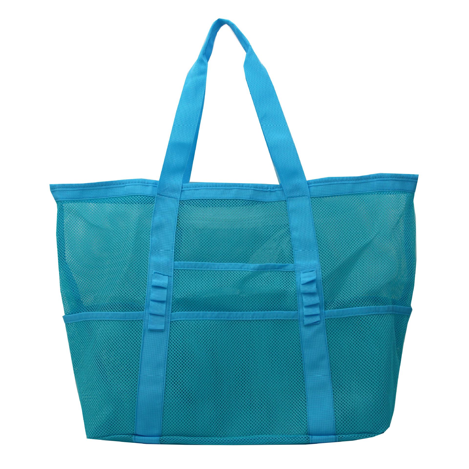 Beach mesh bag Mesh wash storage bag Bath large capacity toy storage bag Storage