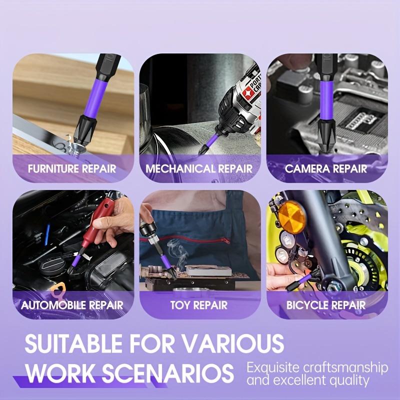 Premium Phillips Screwdriver Bit - Strong Magnet, Non-Slip, High Hardness Tungsten Steel, Electric Screwdriver Tool, Hexagonal