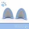 Soft ABS Bear Ear Helmet Decorations 1 Pair Adorable Appearance Easy to Install for Outdoor Riding Sports Helmets