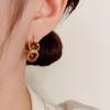 Female Retro Circle Niche Fashion Earrings