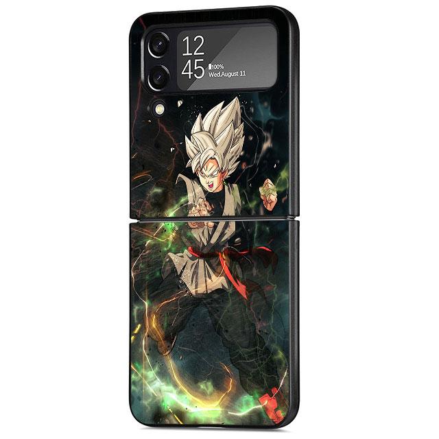 Dragon Anime Logo Case for Samsung Galaxy Z Flip 3 5G ZFlip Z Flip 4 ZFlip3 Zflip Flip4 Flip3 Black Cases Cover
