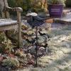 Picchetti Decorativi per Giardino Autunnale, Girandola da Giardino per Strega, Picchetto Statua in Resina di Halloween, Sagoma di Pipistrelli Spaventosi da Esterno e Spinner Artistico per Prato