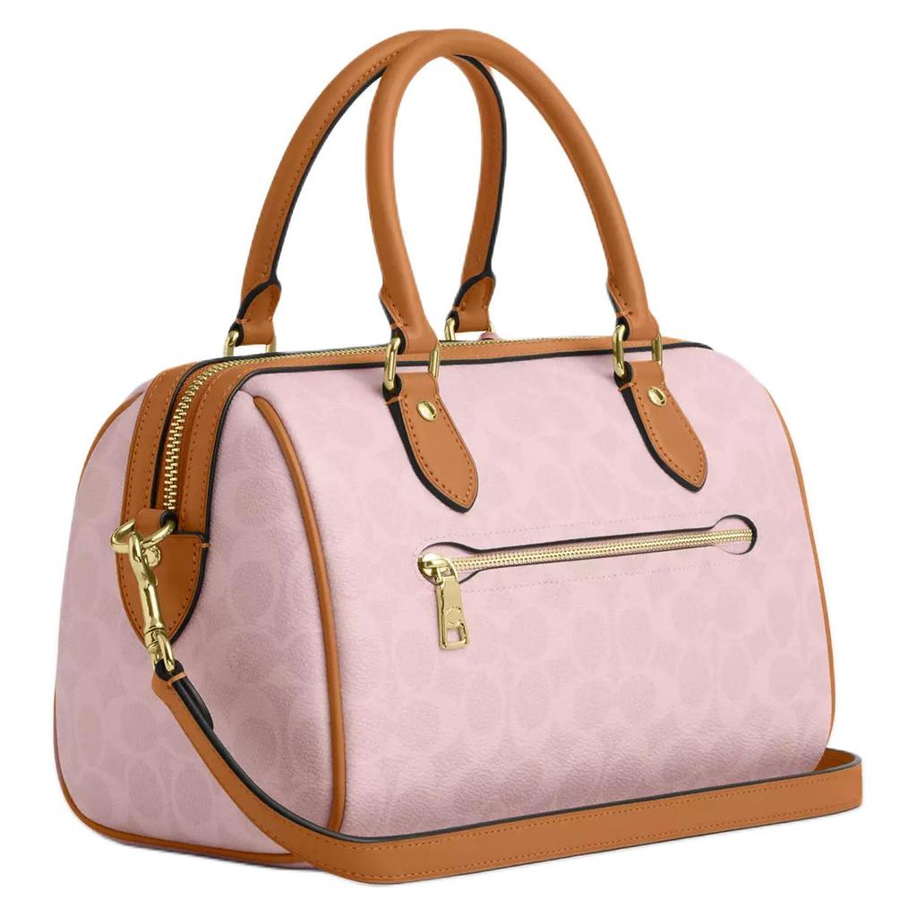 Coach Borsa a tracolla Rowan con finiture dorate in tela rivestita Borsa a mano da donna Rosa CEA18-IMPO