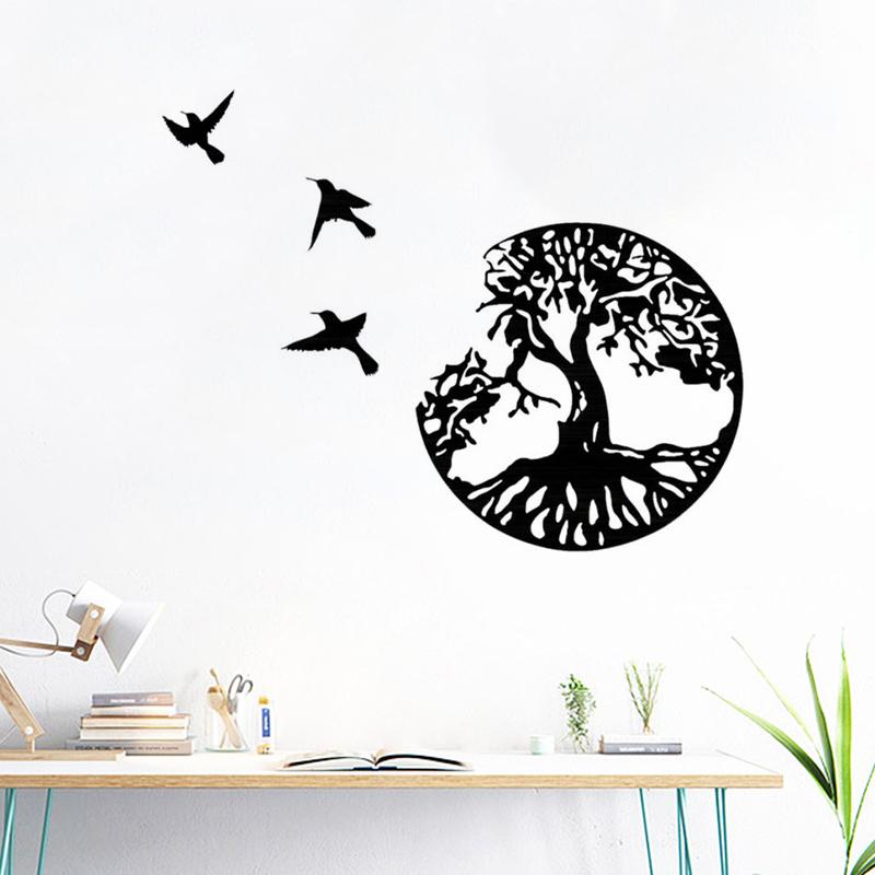 Metal Tree of Life Wall Decor Silhouette Art Indoor Garden Home Decoration Gift