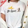 Be Free Banana TShirt  Funny Fruit Tee Oversized T Shirt Graphic T Shirts Shirts for Women Harajuku Y2k Top Vintage Kawaii Tee
