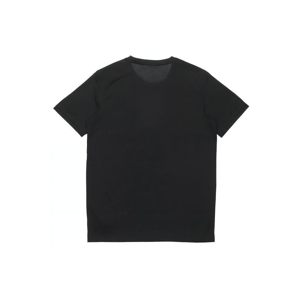 Puma Solid Color Sports Running Training Printed Crew Neck Short Sleeve T-Shirt Men Tops Black 520315-01