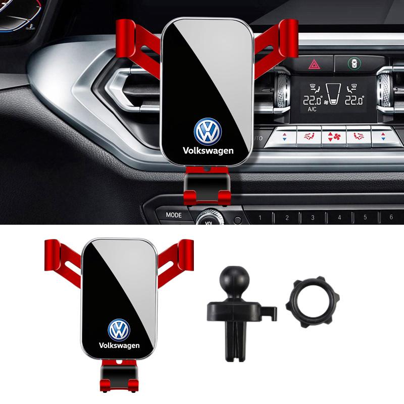 1Pcs Car Phone Holder Air Vent Clip Mount Mobile Cell Stand For VW Golf Tiguan T-Roc Polo Passat ID.4 T-Cross ID.3 Taigo ID.7 zr3