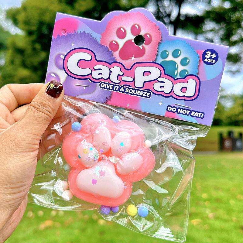 Dekompresní hračky s kočičí tlapkou, kawaii kreslené antistresové hračky na odbourání stresu