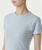 MUSINSA STANDARD WOMAN Women'S Slub Slim Crop Crew Neck T-Shirt [Pastel Blue]