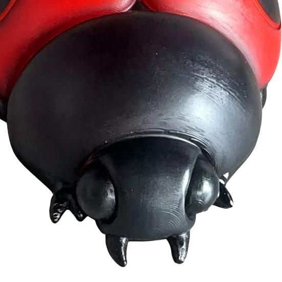 Glowing Ladybug Night Light, Resin Bedside Lamp for Kids, Cute Insect Shaped Table Decor for Bedroom, Funny Small Lamp Gift