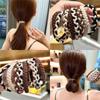 5PSC Braided Hair Rope Nylon Hairband Simple Rubber Band  Women Girl