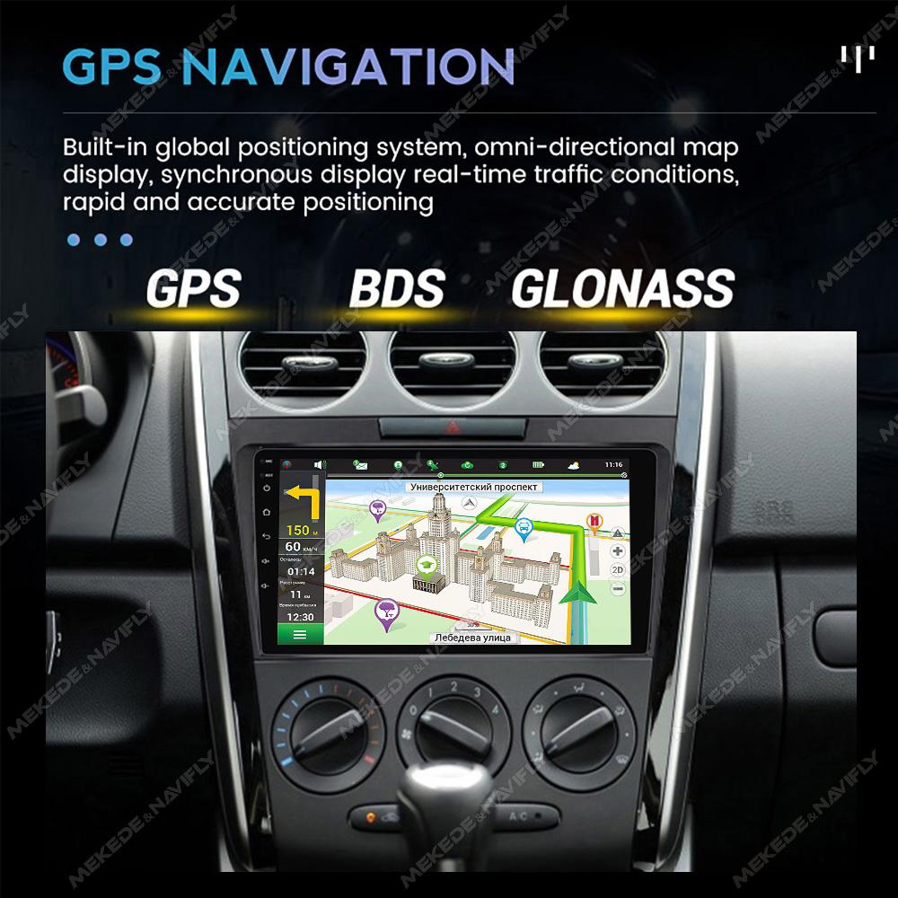 Navifly Android Car Radio Stereo Multimedia Video Player For Mazda CX7 CX 7 CX-7 2008-2015 Carplay GPS Navigation 2din Head Unit