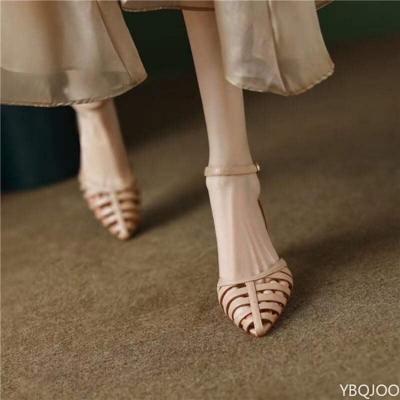 Fashionable versatile women Pointed Toe Shoes Women's High Heels Elegant minimalist shoes Summer Party Sexy Comfortable sandals