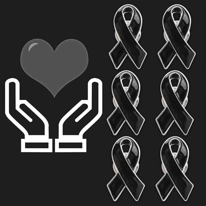 Band Pin, Pack of 50 Metal Awareness Lapel Pin Band Brooch Pin Hope Pin Enamel Jewellery Pin for Decoration