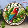 Vintage Iron Art Wall Decor, Handcrafted Metal Sign for Living Room Bedroom Bathroom Home Gift