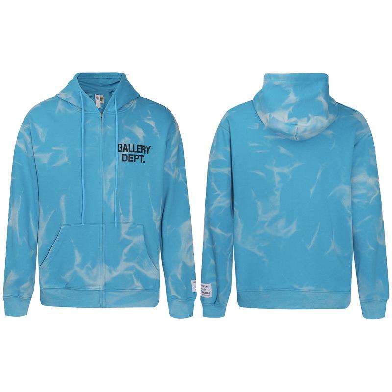 GALLERY DEPT TIDE Unisex Modny Klasyczny Bawełniany Bluza z Kapturem Frotte