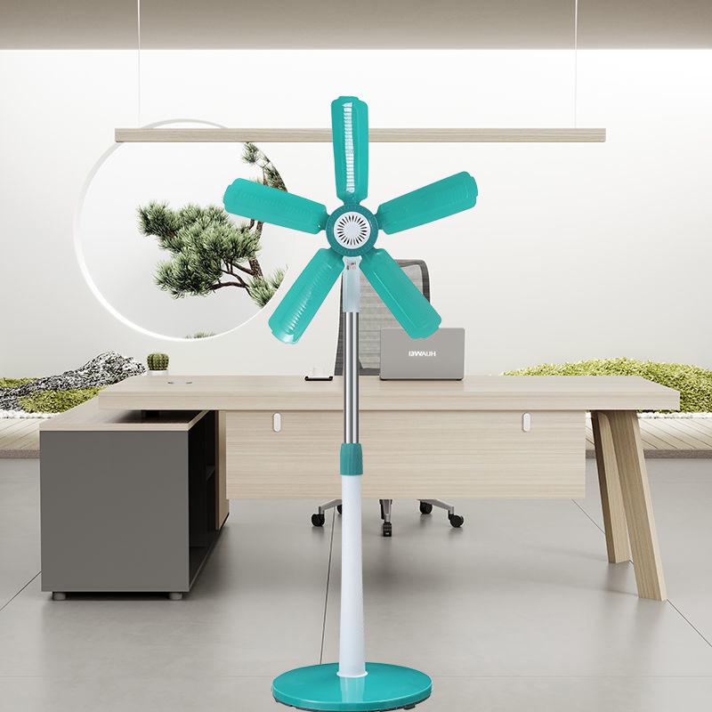 Quiet Mini Five-Blade Floor Fan for Home, Dorm, and Office