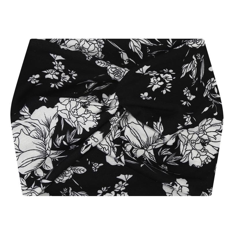 Afro breites elastisches Stirnband für Damen: Schweißabsorbierendes Yoga- & Lauf-Haarband.