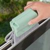 3Pcs Crevice Brush with Soft Cleaning Cloth Ergonomic Non-Slip Handle Reusable Washable Design Window Grooves Narrow Gaps Dust Dirt Remover