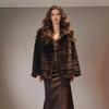 Sable jacket women's clothing warm POLO collar autumn and winter new simple temperament celebrity style environmentally friendly fur