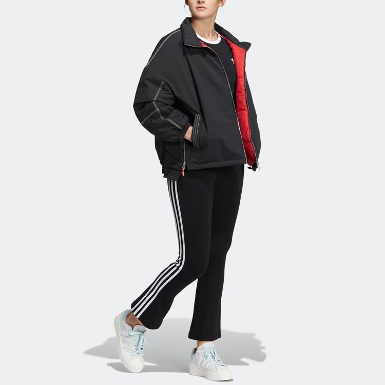 Adidas Originals X Miffy Trefoil Logo Stand Collar Cotton Sportswear Women Sportswear Black IM1702