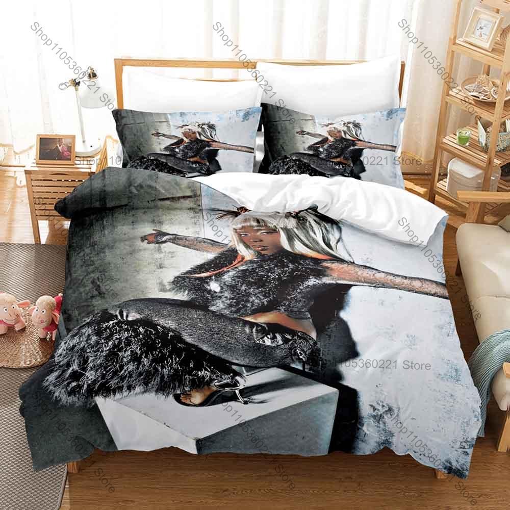 Theodora Anime Bedding Set Duvet Cover + 2 Pillowcases 3D Print Bedroom Decor Soft Polyester Home Textile Bed Linen