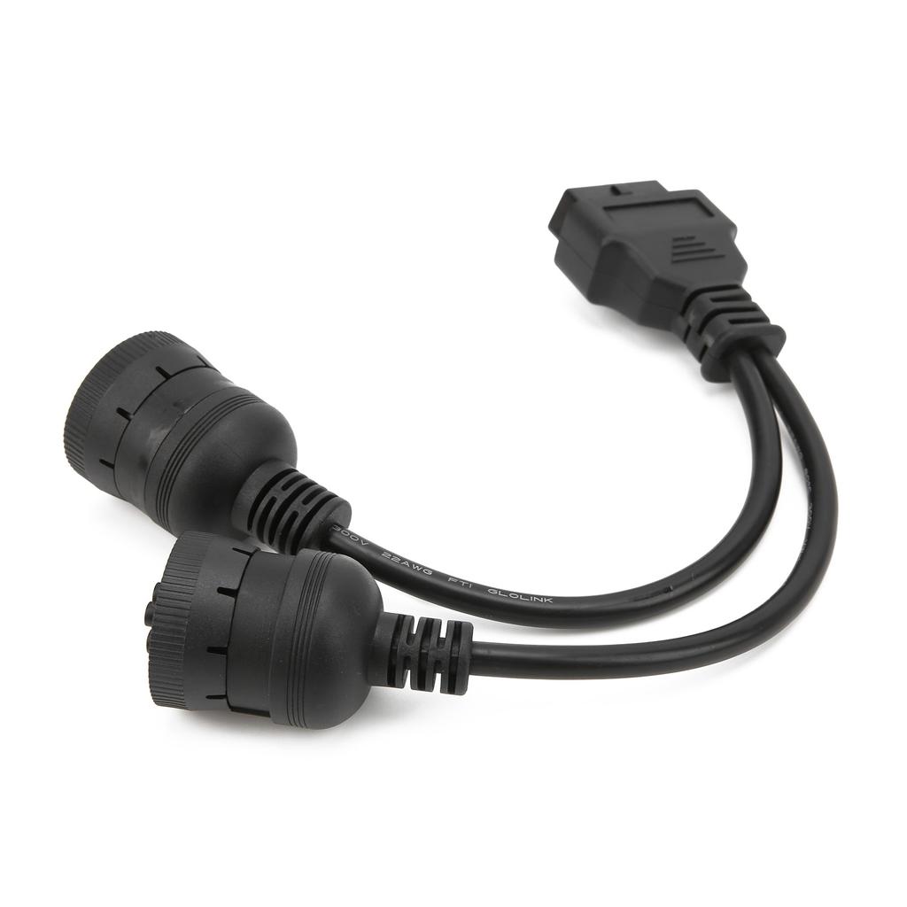 29.5cm Truck Diagnostic Adapter Cable Female 16pin OBD2 to 9+6pin Scanner Connect Cord