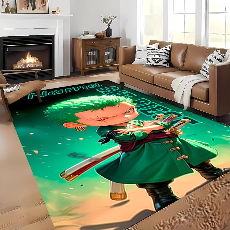 Custom personalization Zoro the Pirate King Area Rug - Perfect For Kitchen, Bathroom,Laundry Room Decor Large Size Available,Gift All Seasons