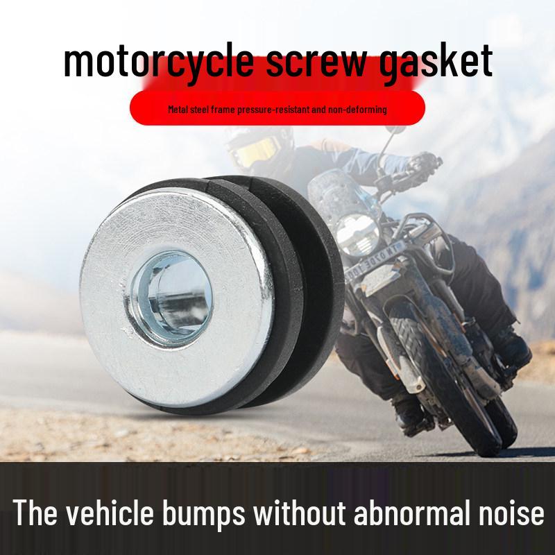 Комплект резиновых амортизирующих накладок для мотоцикла Motorcycle Shell Cushion Pad with Screws - 1 Set