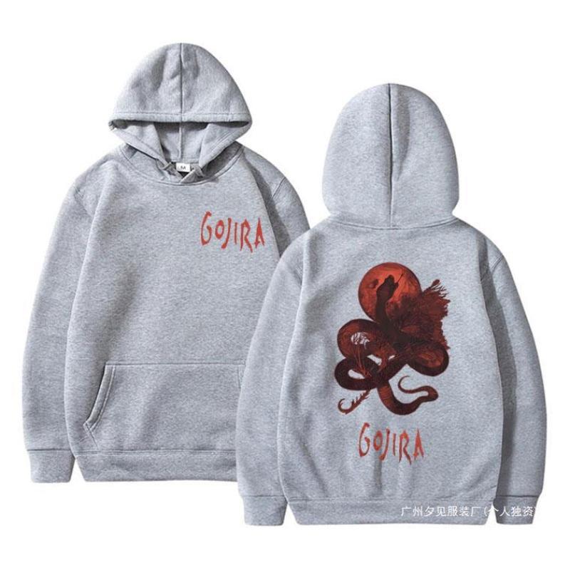 Metalowy Zespół Gojira Bluza Z Marsa Na Syriusz Latające Wieloryby Bluza Dres Męska Moda Jesień Zima Polar Luźna Bluza