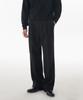Musinsa Standard Brushed Two-Tuck Wide Hidden Elastic Waist Slacks [Black]