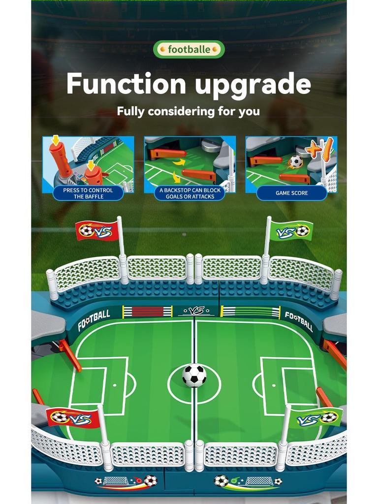 Doppel-Tischfußballtisch: Indoor-Sportspiel für Kinder