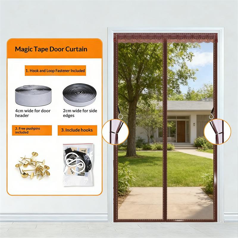 Anti Mosquito Fly Curtains for Doors Screen Magnetic Mosquito Net Door Window Automatic Closing Mesh for Kitchen Living Room