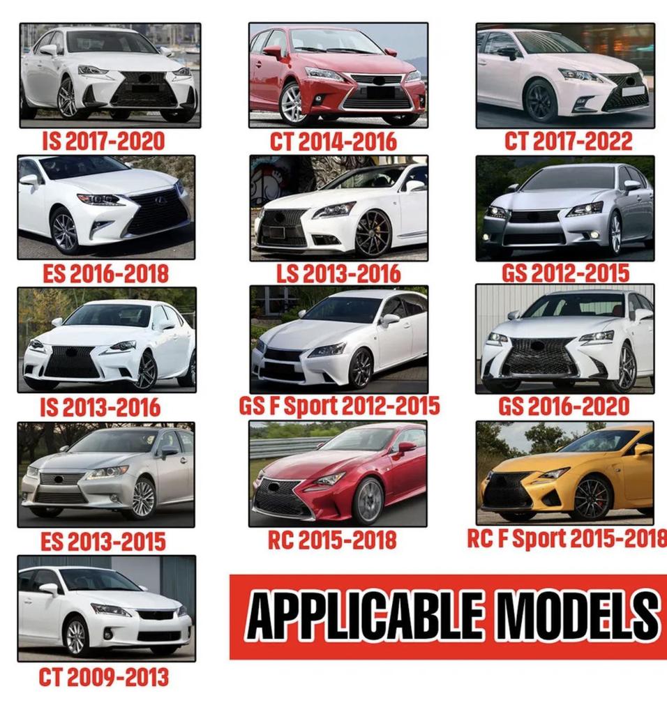 Lexus Exterieurmodifikation: Hupe, Rückspiegelabdeckung für IS, ES, GS, LS, CT, RC.