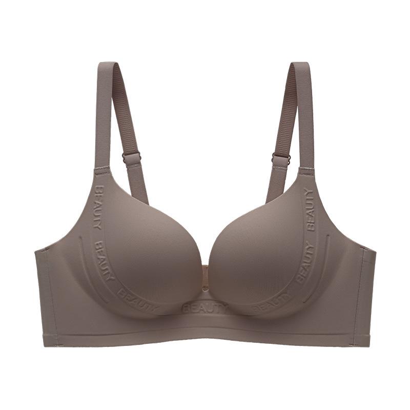 Underwear women's big breasts show small thin styles, no steel rings, gather and close the secondary breasts, anti-sagging upper support bra cover set