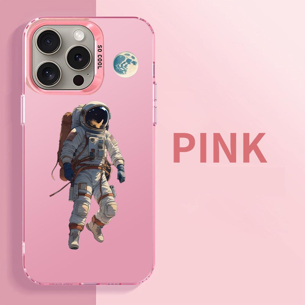 

Серебристый чехол для мобильного телефона «Астронавт на Луне» для iPhone 15 14 13 8 1 16 Pro