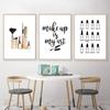 Nail Beauty Makeup Wall Decor Canvas Painting Eyebrow Canvas Art Poster Fashion Salon Quote Picture Girl Bedroom Prints HD2779